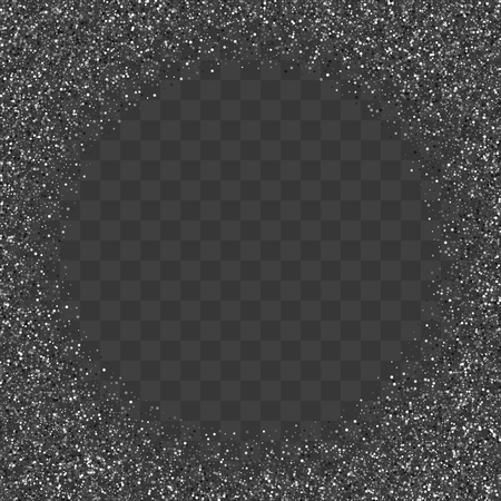 Silver glitter confetti. Illustration of a drop of shiny particles. Decorative element. Luxury background for your design, cards, invitations, gift, vip.のイラスト素材