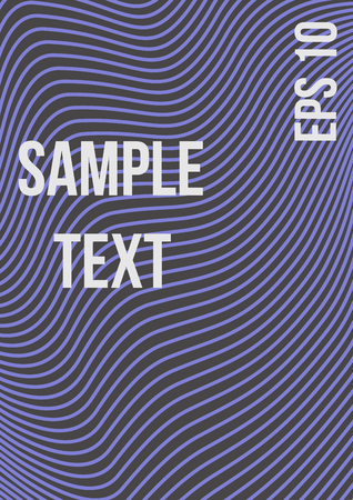 Minimum geometric coverage. Modern abstract cover from vector abstract lines. The future template for decorating the background of albums, business brochures, banner, poster.のイラスト素材