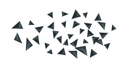Triangular background. Abstract composition of 3d triangles. 3D vector illustration . Modern...