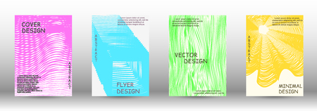 Cover design. Wave lines.Striped background. Trendy geometric patterns. EPS10 Vector Design.のイラスト素材