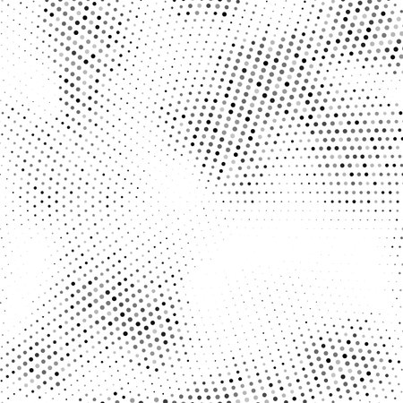 Abstract halftone dots. Halftone dots pattern. Black and white minimal abstract background.のイラスト素材