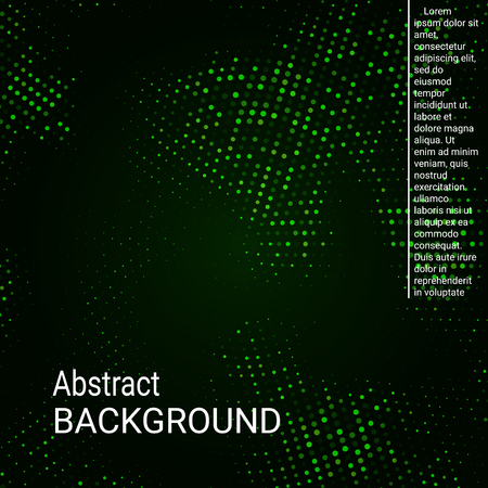Vector neon halftone texture. Abstract halftone texture with dots. Green minimal abstract background for website, cover, poster, booklet.のイラスト素材