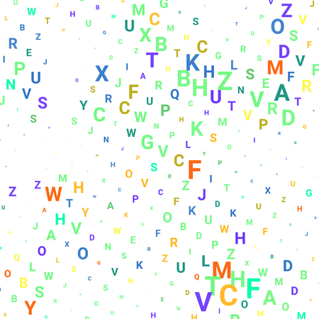 Abstract halftone texture with letters. Vector. Modern background for posters, websites, web pages, business cards, postcards, interior design. Punk, pop, grunge in vintage style. Minimalism.のイラスト素材