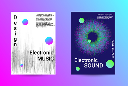 Minimum coverage of a vector. A set of modern abstract backgrounds with abstract gradient linear waves. Sound flyer for creating a fashionable abstract cover, banner, poster, booklet.のイラスト素材