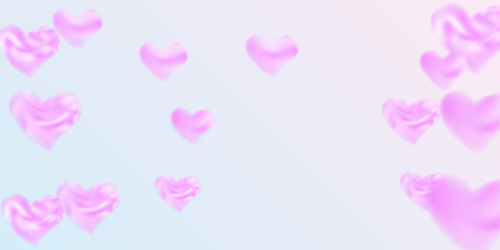 Heart confetti beautifully chaotic fall on the background. Template for posters, posters, postcards, invitations. Hearts of confetti for valentines day.  Vector illustration.のイラスト素材