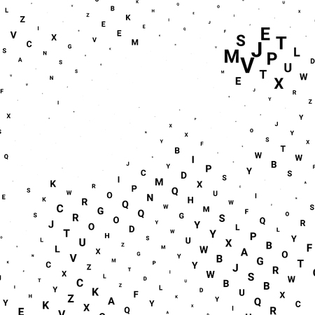 Abstract halftone texture with letters. Vector. Modern background for posters, websites, web pages, business cards, postcards, interior design. Punk, pop, grunge in vintage style. Minimalism.のイラスト素材