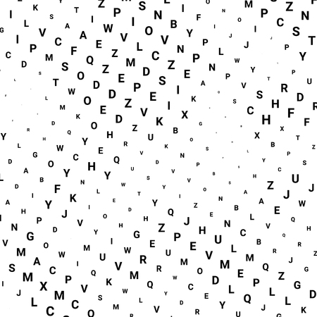 Abstract halftone texture with letters. Vector. Modern background for posters, websites, web pages, business cards, postcards, interior design. Punk, pop, grunge in vintage style. Minimalism.のイラスト素材