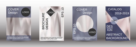 Flowing backgrounds as a modern template for design. Creative fluid backgrounds from current forms for the design of fashionable abstract covers, banners, posters, booklets. Vector illustration EPS 10のイラスト素材