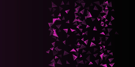 Abstract composition of  triangle. 3D vector illustration . Minimal geometric background.  Mangent  three-dimensional  geometric triangle in space.のイラスト素材