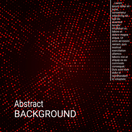 Abstract neon halftone dots. Halftone dots pattern. Red minimal abstract background for website, cover, poster, booklet.のイラスト素材