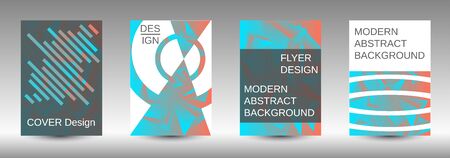 Modern abstract background. A set of modern abstract covers. Creative blue triangle element vector. Geometric booklet cover template design.のイラスト素材