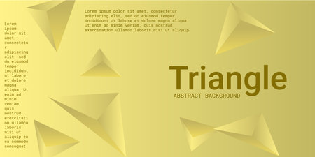 Triangular background. Abstract composition of 3d triangles. Minimal geometric background.  3D...