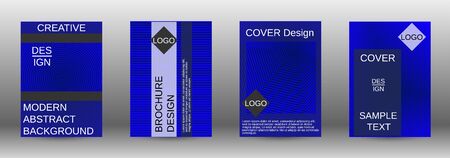 Minimum vector coverage. Abstract cover. Positive design template. Creative backgrounds with abstract gradient linear waves to create a fashionable  banner, poster.のイラスト素材