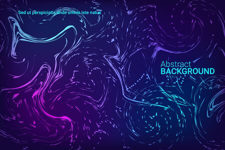 Flat particles of fluid dynamics for wallpaper design.  Holiday concept. Fashionable fluid cover design. Vector business illustration.のイラスト素材