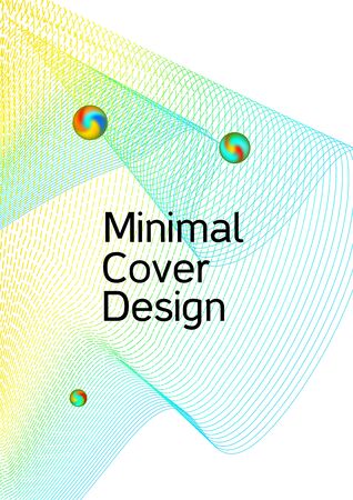 Minimum coverage of the vector. Cover design. Suitable for creating a fashionable abstract cover, banner, poster, booklet.のイラスト素材