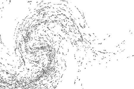 Silver confetti point on a white background. Luxury festive background. Silver grainy abstract texture overflows against a black background. Element of design. Vector illustration, EPS 10.のイラスト素材