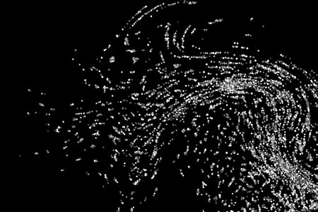 Silver glitter confetti on a black background. Illustration of a drop of shiny particles. Decorative...