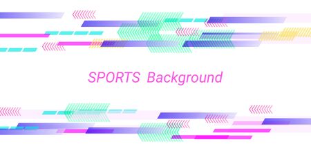 Colorful sports abstract vector background in modern style.  Abstract pattern design. Geometric vector template. Cover layout template. Color background. Brochure template.のイラスト素材