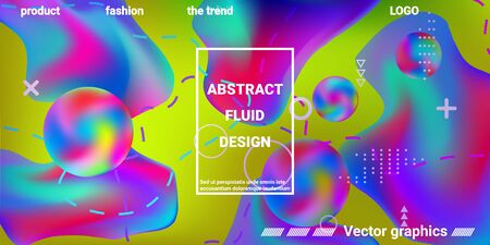 Vintage  design poster 3d, great design for any purposes.  Minimal style concept. Colorful abstract background. Gradients waves music background.のイラスト素材