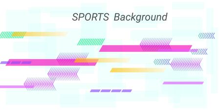 Colorful sports abstract vector background in modern style.  Abstract pattern design. Creative geometric wallpaper. Cover layout template. Color background. Brochure template.のイラスト素材