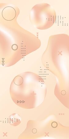 Trendy creative vector space gradient. Abstract vector cover.  Creative fluid background from current shapes to design trendy abstract covers, banners, posters, booklets.のイラスト素材