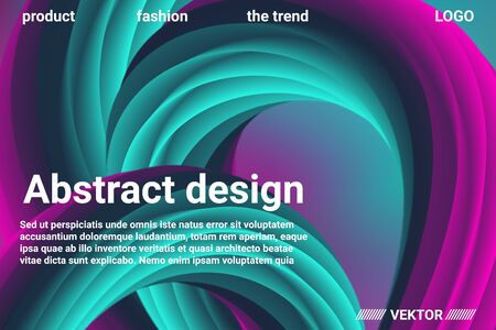 Futuristic Abstract Background. 3d  Abstract liquid fluid color shape. Futuristic concept.  Modern graphic texture. Vector 3d illustration.のイラスト素材