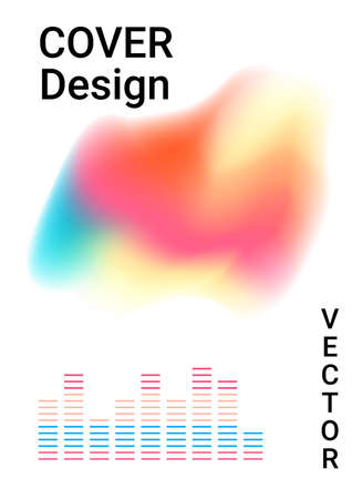 Modern abstract background. Musical cover for your design.  Business concept illustration.のイラスト素材