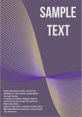 Modern abstract background. Modern abstract cover from vector abstract lines.  The future template for decorating the background of albums, business brochures, banner, poster.のイラスト素材