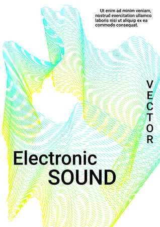 Minimum vector coverage. Cover music album. Business concept illustration.のイラスト素材