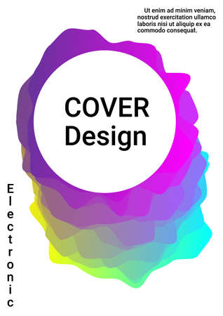 Modern design template. Cover music album. Concept business vector.のイラスト素材