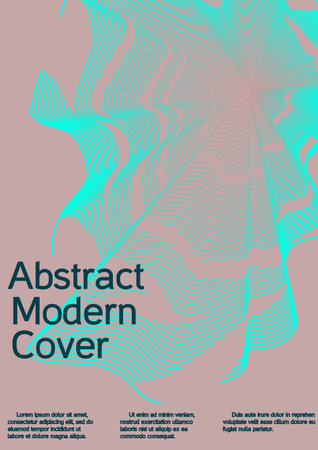 Artistic covers design. Future futuristic template with abstract current forms for banner design, poster, booklet, report, journal.のイラスト素材