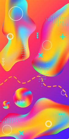 Minimum vector coverage. Abstract vector cover. A bright smooth grid is blurred by a futuristic...