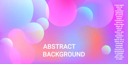 Ball shape gradients. Modern graphic texture. Bright gradient. Vector geometric illustration. Background picture with balls for banner, poster, cover design.のイラスト素材