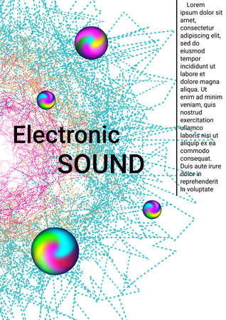 Minimum vector coverage. Creative fluid colors backgrounds. Sound flyer to create trendy abstract cover, banner, poster, booklet.のイラスト素材