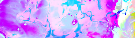 Beautiful cartoon background with magical fairy design in blue, pink, blue colors. Trendy abstract psychedelic background.Elegant decoration.の写真素材
