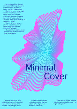 Modern abstract background. Modern design template. Future futuristic template with abstract current forms for banner design, poster, booklet, report, journal.のイラスト素材