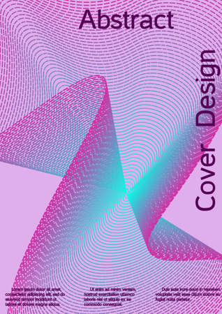 Modern design template. Creative fluid backgrounds from current forms to design a fashionable abstract cover, banner, poster, booklet.のイラスト素材