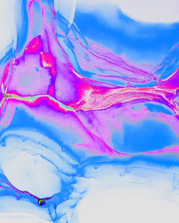 Beautiful cartoon background with magical fairy design in blue, pink, blue colors. Trendy abstract...