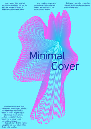 Artistic covers design. Creative background from abstract lines to create a fashionable abstract cover, banner, poster, booklet.のイラスト素材