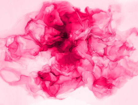 Woman alcohol ink.Gentle background for girl. A modern concept. Pink holiday parchment. Pink Fun Flow. Wine woman alcohol ink.の写真素材