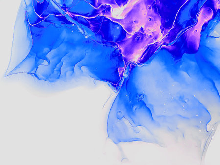 Beautiful cartoon background with magical fairy design in blue, pink, blue colors. Trendy abstract psychedelic background.Elegant decoration.の写真素材