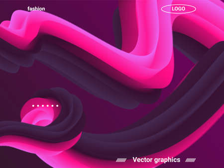 Futuristic abstract background. Abstract wave liquid shape. Website concept. Modern graphic texture.のイラスト素材