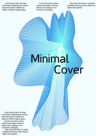 Artistic covers design. Creative background from abstract lines to create a fashionable abstract cover, banner, poster, booklet.のイラスト素材