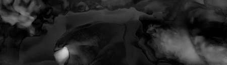 Monochrome Alcohol Ink. Shade of Gouache. Abstract print. Modern illustration with grayscale watercolor for textile design. Silver smear surface. Abstract print.の写真素材