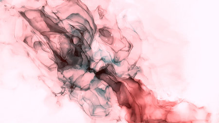 Woman alcohol ink.Gentle background for girl. A modern concept. Pink holiday parchment. Pink Fun Flow. Wine woman alcohol ink.の写真素材