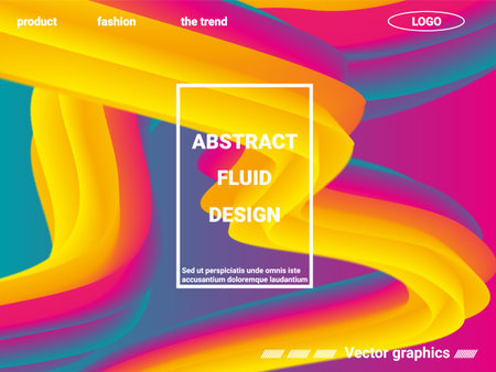 Futuristic abstract background. Abstract 3d cover with bright gradient. Futuristic concept. Abstract background with bright gradient and light effect.のイラスト素材