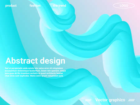 Futuristic abstract background. Abstract 3d cover with bright gradient. Futuristic concept. Abstract background with bright gradient and light effect.のイラスト素材