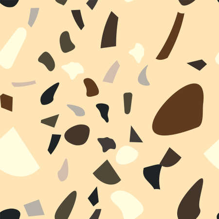 Rustic terrazzo flooring vector seamless for banner design.  Graphic modern pattern.  Seamless vector background.のイラスト素材