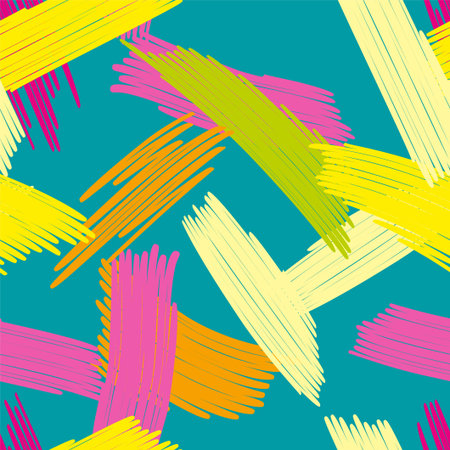 Multicolored doodles are drawn with a felt pen randomly.