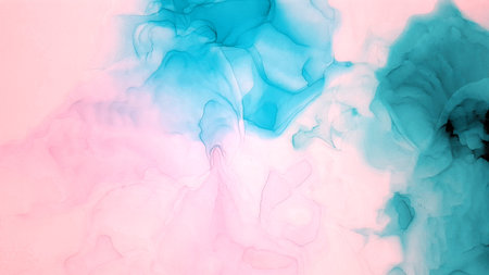 Modern creative watercolor background for trendy design. Colorful modern design art in green tones.